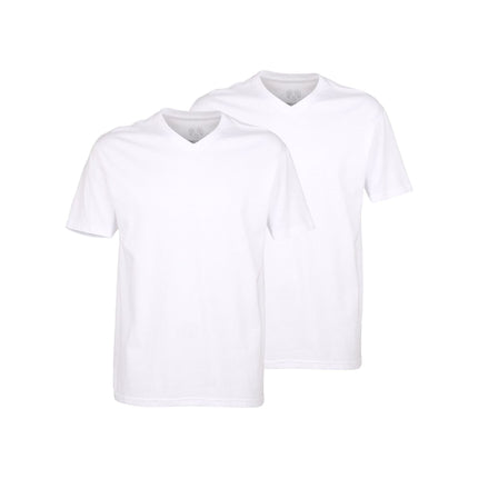 Ceceba t-shirt v-hals 2 pack konvex white heren 31064-6061-110 Ceceba t-shirt col v lot de 2 konvex white hommes
