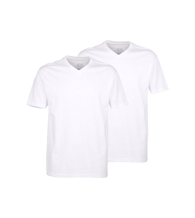 Ceceba t-shirt v-hals 2 pack konvex white heren 31064-6061-110 Ceceba t-shirt col v lot de 2 konvex white hommes
