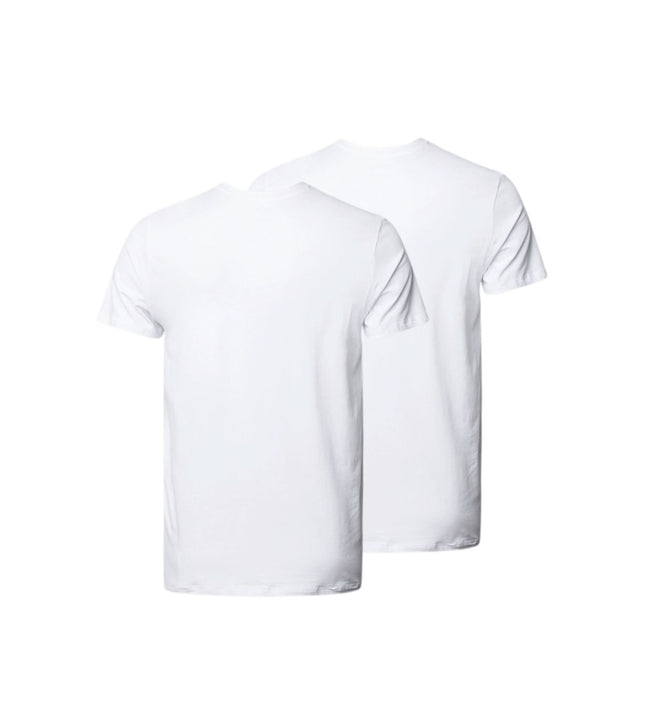 Ceceba t-shirt v-hals 2 pack konvex white heren 31064-6061-110 Ceceba t-shirt col v lot de 2 konvex white hommes

