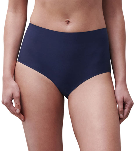 Chantelle slip softstretch high waist brief marine blue dames C26470-023 Chantelle slip softstretch high waist brief marine blue femmes