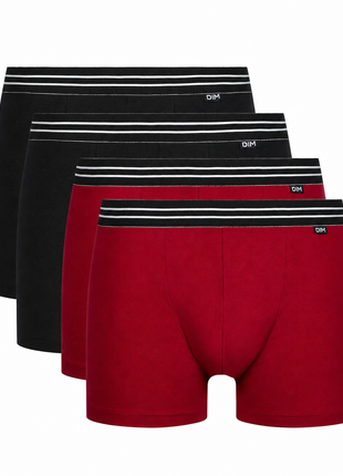 Dim short 4 pack black and red ECODIM heren