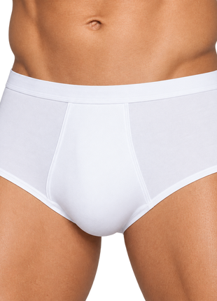 Dulcia maxislip basic cotton 1-1 rib white heren