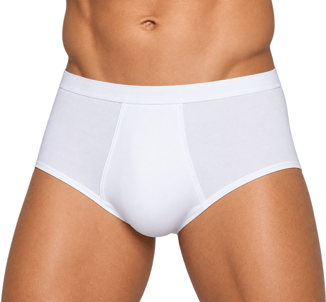 Dulcia maxislip basic cotton 1-1 rib white heren
