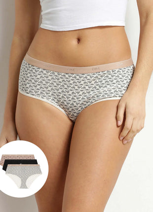 Dim short 3 pack les pockets cotton stretch boxer sous les palmiers dames