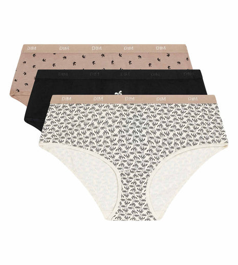 Dim shorts 3 pack les pockets cotton stretch boxer sous les palmiers women