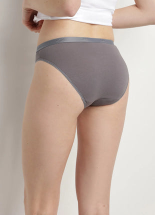 Dim slip lot de 3 Ecodim cotton stretch taupe/rose/gris femmes