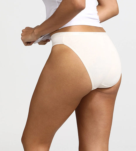 Dim slip 3 pack Ecodim cotton stretch peau/rose/nacre dames