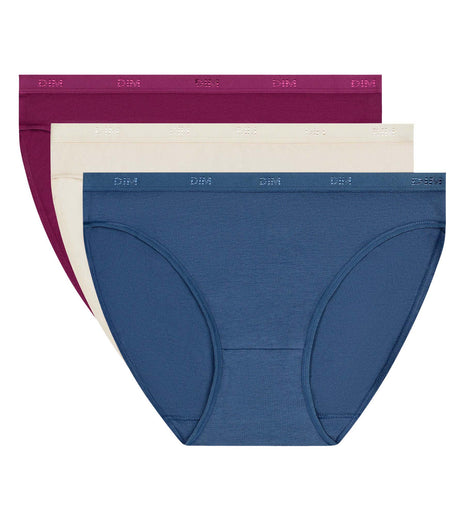 Dim 3-pack briefs Ecodim cotton stretch Vleu Cendré women