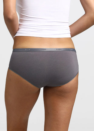 Dim short 3 pack Ecodim cotton stretch boxer taupe/rose/gris dames