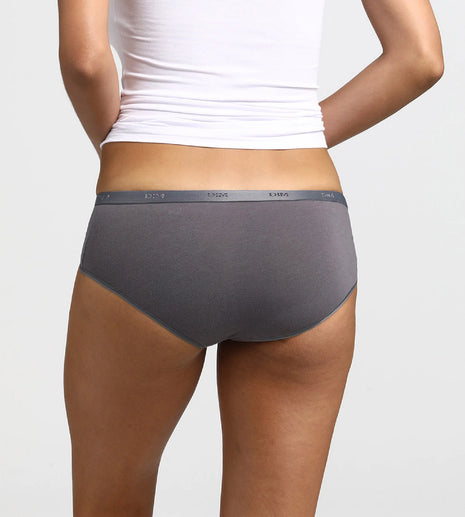 Dim slip 3 pack Ecodim cotton stretch Bleu Cendré dames