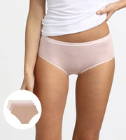 Dim shorty lot de 3 Ecodim cotton stretch boxer peau/rose/nacre femmes