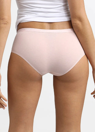 Dim short 3 pack Ecodim cotton stretch boxer peau/rose/nacre dames