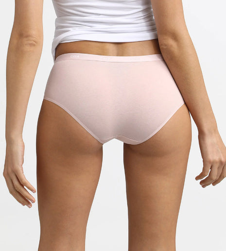 Dim short 3 pack Ecodim cotton stretch boxer peau/rose/nacre dames