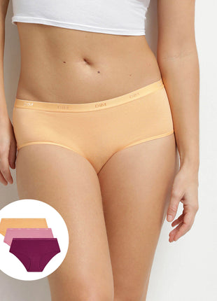 Dim short 3 pack Ecodim cotton stretch boxer fruits des bois dames