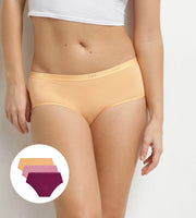 Dim shorty lot de 3 Ecodim cotton stretch boxer fruits des bois femmes