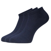 Bamboo Basics soquettes 3 paires knitted sneaker socks marine unisex