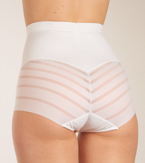 Dim corrigerende highwaist slip diam's control high waist panty white dames D00IV-0HY Dim slip highwaist sculptante diam's control high waist panty white femmes
