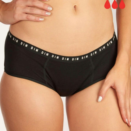 Dim menstruatie slip period panty protect high flow black dames D0AYB-0HZ Dim slip menstruel period panty protect high flow black femmes
