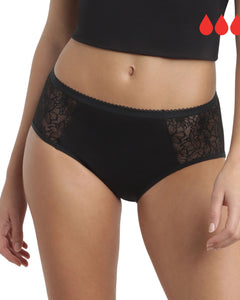 Dim menstruatie slip protect period pants lace high flow black dames D0D5Y-0HZ Dim slip menstruel protect period pants lace high flow black femmes
