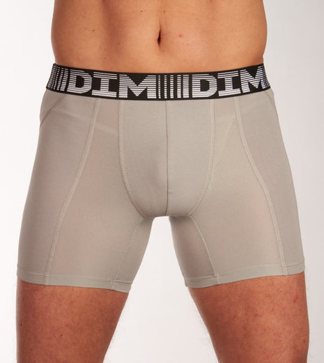 Dim short 2 pack 3d flex air long boxers black / grey heren  D01N2-9LU Dim boxer lot de 2 3d flex air long boxers black / grey hommes
