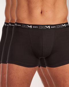 Dim short 3 pack cotton stretch boxer black heren D6596-0HZ Dim boxer lot de 3 cotton stretch boxer black hommes
