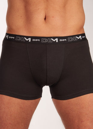 Dim short 3 pack cotton stretch boxer black heren D6596-0HZ Dim boxer lot de 3 cotton stretch boxer black hommes
