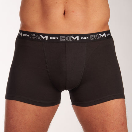 Dim short 3 pack cotton stretch boxer black heren D6596-0HZ Dim boxer lot de 3 cotton stretch boxer black hommes

