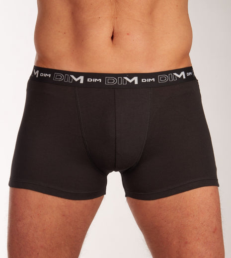 Dim short 3 pack cotton stretch boxer black heren D6596-0HZ Dim boxer lot de 3 cotton stretch boxer black hommes
