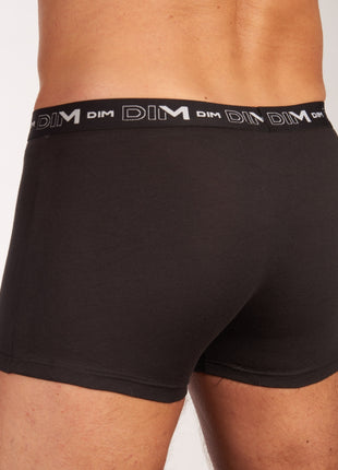 Dim short 3 pack cotton stretch boxer black heren D6596-0HZ Dim boxer lot de 3 cotton stretch boxer black hommes
