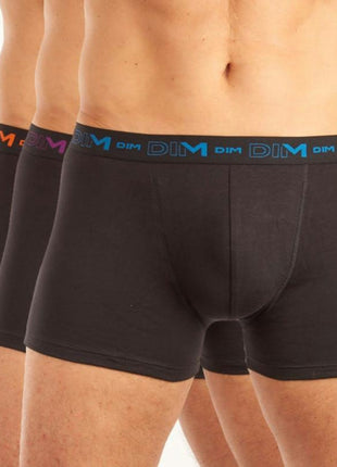 Dim short 3 pack cotton stretch boxer black / multi heren D6596-5HZ Dim boxer lot de 3 cotton stretch boxer black / multi hommes
