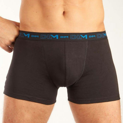 Dim short 3 pack cotton stretch boxer black / multi heren D6596-5HZ Dim boxer lot de 3 cotton stretch boxer black / multi hommes