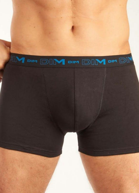 Dim short 3 pack cotton stretch boxer black / multi heren D6596-5HZ Dim boxer lot de 3 cotton stretch boxer black / multi hommes