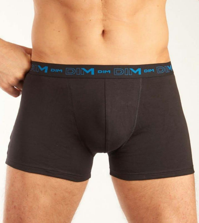 Dim short 3 pack cotton stretch boxer black / multi heren D6596-5HZ Dim boxer lot de 3 cotton stretch boxer black / multi hommes