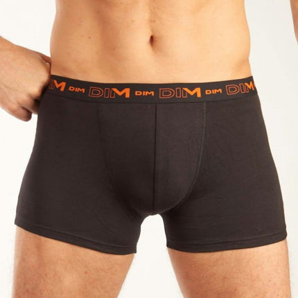 Dim short 3 pack cotton stretch boxer black / multi heren D6596-5HZ Dim boxer lot de 3 cotton stretch boxer black / multi hommes
