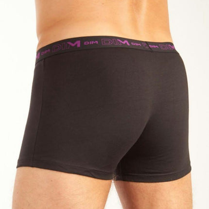 Dim short 3 pack cotton stretch boxer black / multi heren D6596-5HZ Dim boxer lot de 3 cotton stretch boxer black / multi hommes