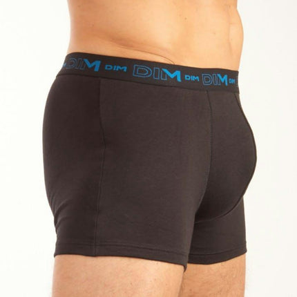 Dim short 3 pack cotton stretch boxer black / multi heren D6596-5HZ Dim boxer lot de 3 cotton stretch boxer black / multi hommes
