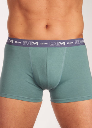 Dim short 3 pack cotton stretch boxer dark navy / blue / green heren D6596-95V Dim boxer 3 pack cotton stretch boxer dark navy / blue / green hommes
