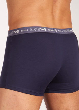 Dim short 3 pack cotton stretch boxer dark navy / blue / green heren D6596-95V Dim boxer 3 pack cotton stretch boxer dark navy / blue / green hommes
