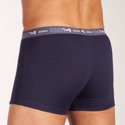 Dim short 3 pack cotton stretch boxer dark navy / blue / green heren D6596-95V Dim boxer 3 pack cotton stretch boxer dark navy / blue / green hommes
