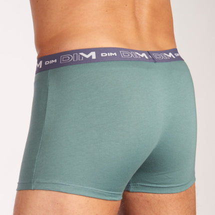 Dim short 3 pack cotton stretch boxer dark navy / blue / green heren D6596-95V Dim boxer 3 pack cotton stretch boxer dark navy / blue / green hommes
