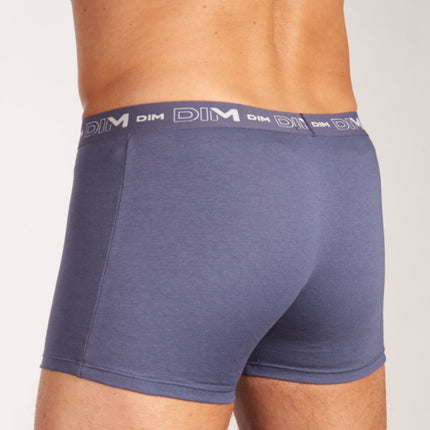 Dim short 3 pack cotton stretch boxer dark navy / blue / green heren D6596-95V Dim boxer 3 pack cotton stretch boxer dark navy / blue / green hommes
