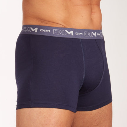 Dim short 3 pack cotton stretch boxer dark navy / blue / green heren D6596-95V Dim boxer 3 pack cotton stretch boxer dark navy / blue / green hommes
