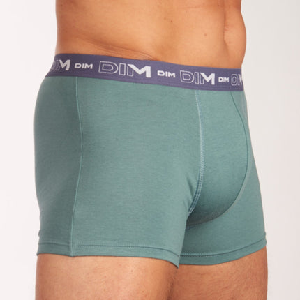 Dim short 3 pack cotton stretch boxer dark navy / blue / green heren D6596-95V Dim boxer 3 pack cotton stretch boxer dark navy / blue / green hommes
