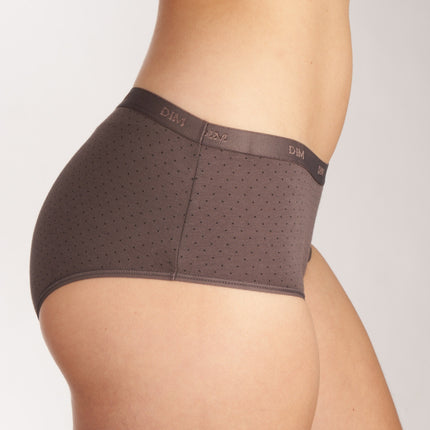 Dim short 3 pack les pockets cotton stretch boxer black / grey dames D4C20-DP6 Dim shorty lot de 3 les pockets cotton stretch boxer black / grey femmes