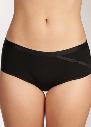 Dim short 3 pack les pockets cotton stretch boxer black / grey dames D4C20-DP6 Dim shorty lot de 3 les pockets cotton stretch boxer black / grey femmes