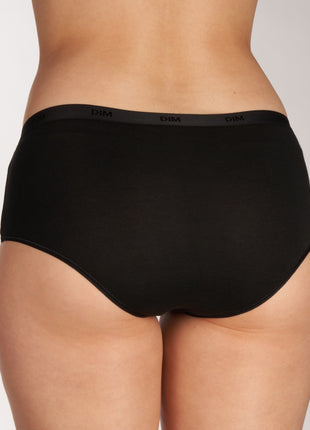 Dim short 3 pack les pockets cotton stretch boxer black / grey dames D4C20-DP6 Dim shorty lot de 3 les pockets cotton stretch boxer black / grey femmes