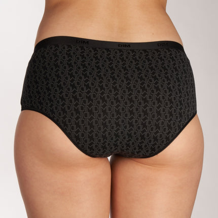 Dim short 3 pack les pockets cotton stretch boxer black / grey dames D4C20-DP6 Dim shorty lot de 3 les pockets cotton stretch boxer black / grey femmes