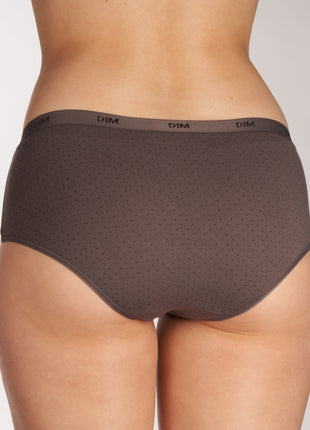 Dim short 3 pack les pockets cotton stretch boxer black / grey dames D4C20-DP6 Dim shorty lot de 3 les pockets cotton stretch boxer black / grey femmes
