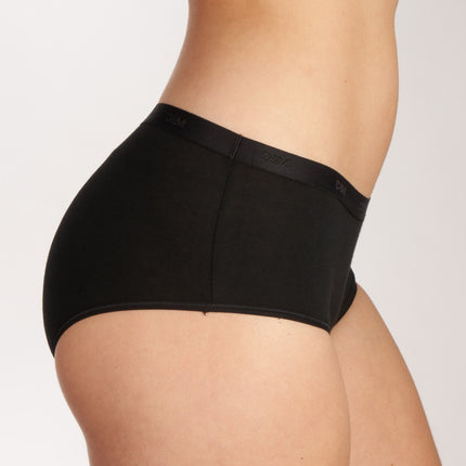 Dim short 3 pack les pockets cotton stretch boxer black / grey dames D4C20-DP6 Dim shorty lot de 3 les pockets cotton stretch boxer black / grey femmes