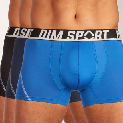 Dim short 3 pack microfibre boxer sport dark navy / blue / black heren D08EW-A9N Dim boxer lot de 3 microfibre boxer sport dark navy / blue / black hommes
